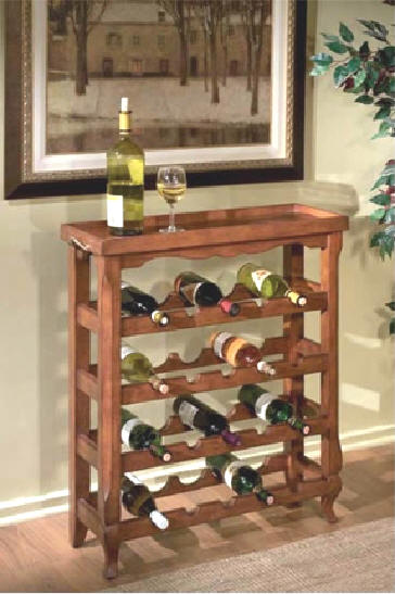 Tray Top Wine Rack